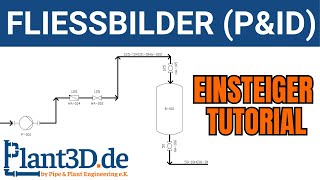 AutoCAD Plant 3D Tutorial  PampIDs und Verfahrensfließbilder [upl. by Omidyar183]