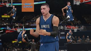 Zach LaVine UNREAL Slam Dunk Contest Recreated in NBA 2K15 AllStar 2015 [upl. by Edlun]