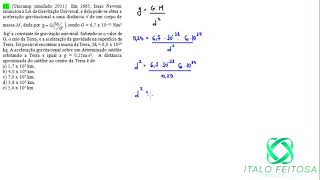 UNICAMP SIMULADO 2011 Gravitação [upl. by Sonaj]