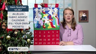 VC207ALLELUIA FABRIC ADVENT CALENDAR FILL YOUR OWN POCKETS [upl. by Neila]