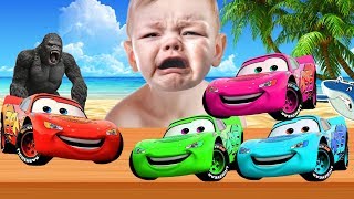 Learn colors with Disney Pixar Cars 3 Lightning McQueen Cars 3 Cartoon for Children [upl. by Amrak]