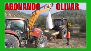 ABONADORA PARA OLIVOS 🌳 Tractor Case 130 🚜 [upl. by Atiuqcir]