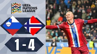 Antonio Nusa Mål  Slovenia vs Norge 14 Høydepunkter  UEFA Nations League 2024 [upl. by Mcquoid144]