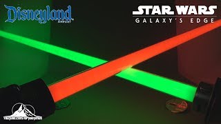 Disneyland Star Wars Galaxys Edge Savi’s Workshop HANDBUILT LIGHTSABER Video Review [upl. by Stclair]