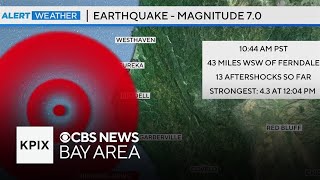 Aftershocks from large 70 magnitude quake expected into the evening [upl. by Adaner]