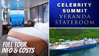 Celebrity Summit Veranda Stateroom Full Tour Features amp Costs [upl. by Jemena]