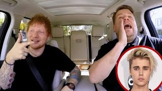 Carpool Karaoke Ed Sheeran Talks Justin Bieber Sings One Direction and Reveals Hidden Talent [upl. by Noid]