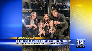 Henley High School senior qualifies for DECA international competition [upl. by Papert205]