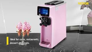 VEVOR Commercial Ice Cream Maker🍦  Make 200 ServingsHour with Smart Touch Controls [upl. by Agnes844]