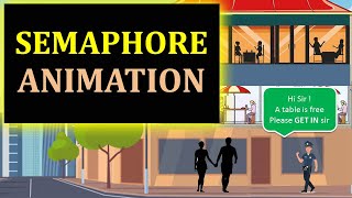 Semaphore Animation  Operating System Concept Made Simple [upl. by Ynomrah151]