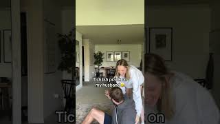 Tickling prank on my husband [upl. by Perlis]