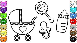 Baby Things  Coloring Book for Toddlers [upl. by Eart]