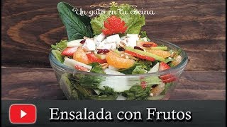 Ensalada de Lechuga y Frutas [upl. by Erlene642]