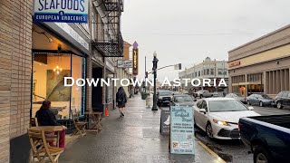 Cozy Fall Walk Downtown Astoria Oregon Coast [upl. by Adnilahs]