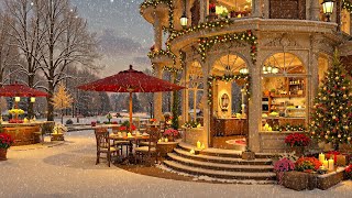 Jazz Relaxing Music at Christmas Coffee Shop Ambience  Smooth Christmas Jazz Instrumental Music [upl. by Ellebanna]