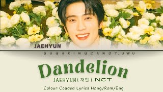 JAEHYUN  재현   DANDELION  가사  NCT  Colour Coded ROMKORENG Lyrics  By SUGARINGCANDYUwU [upl. by Nevil]