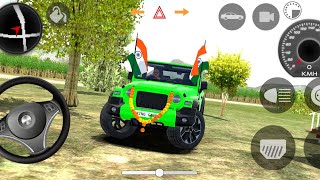 Dollar Song Modified Sihdu Muse Green Thar💚 Android Gameplay  Indian Car Simulator 3d  Car Game [upl. by Leviralc]