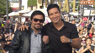 Manny Pacquiao’s ‘Feeling Good and Ready’ for Big Fight Against Mayweather [upl. by Stelmach]