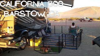 RV Desert Camping The California 300 OffRoad Race  Barstow CA Tire Blowout Heading Home camp [upl. by Ennasus400]