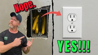 Save HOURS Cutting Out Electrical Box Holes Cutouts in DRYWALL [upl. by Tevlev]