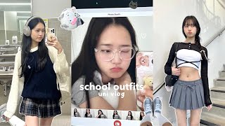 uni vlog what i WEAR in a week to university pinterestschool outfit inspo  ideas [upl. by Tammie]