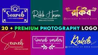 Top 20 Premium Photography Logo  Mobile PixelLab Best Logo 2024  Prosen Editz Zone [upl. by Navi875]