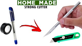 how to make pen knife at home  how to make pen knife  how to make pen knife with pen [upl. by Modeerf]