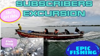 SUBSCRIBERS EXCURSION  CAMERON FAMILY TV  Mamma Yvonne Net Had A Massive Fish Haul fishing [upl. by Ryann454]