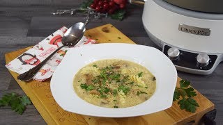 Crockpot zupa grzybowa [upl. by Idnerb924]