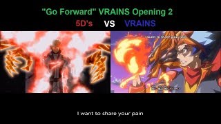 YuGiOh quotGo Forwardquot 5Ds VRAINS Comparison YuGiOh VRAINS Opening 2 Eng Sub [upl. by Linda]