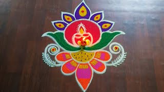 Latest creative easy diwali rangoli kolam 🌺 Traditional muggulu designs 🌺 Festival kolam 🌺 [upl. by Noned]