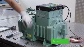 How to mount the BITZER IQ MODULE on reciprocating compressors [upl. by Onairpic]