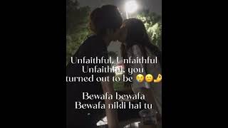 Imran Khan  Bewafa ❤️‍🩹🤌💔 Hindi amp English lyrics fyp bewafa hindisong lyrics indian song sad [upl. by Analart387]