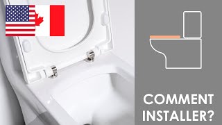 Installation de labattant de WC monobloc [upl. by Nivert128]