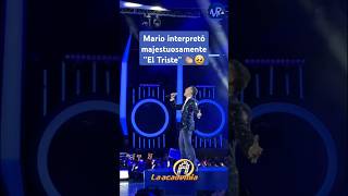 Mario Girón interpretó El Triste en LaAcademia 👏🥺🏆 [upl. by Bebe]