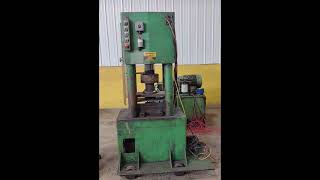 150 TON FABRILINE  PEDDINGHAUS MODEL FS88 4POST HYDRAULIC PRESS  SHEAR STOCK 16357 [upl. by Llet]