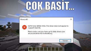 Minecraft GLFW error 65542 Çözümü [upl. by Odnanreh]