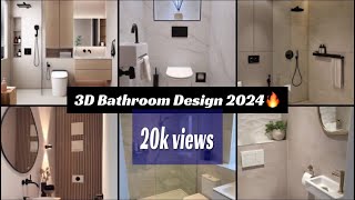 3D Bathroom Design 2024🔥 youtubevideo bathroomdesign [upl. by Llerrud]