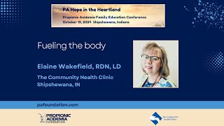 Fueling the Body Elaine Wakefield RDN LP Propionic Acidemia Hope in the Heartland Conference [upl. by Artie]