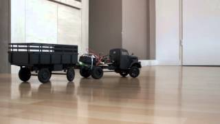 RC Panzer 116 Opel blitz 3to LKW  Elmod  First test 22 [upl. by Cram]