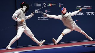 Nick Itkin 2023 Milano World Championships  Men’s Foil Fencing Highlights 🇺🇸🥈 [upl. by Isolda]