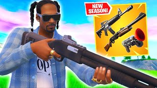 Snoop Dogg Skin Gameplay  Solo WIN  Quick Weapon Feature  Fortnite Chapter 2 Remix [upl. by Aimerej]