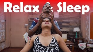 Head Massage to Help you Fall Asleep ASMR  Indian Massage [upl. by Fanchan]