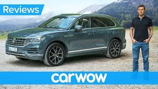 New Volkswagen Touareg SUV 2019 review  better than an Audi Q7 and Bentley Bentayga [upl. by Koralle]