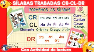 SÍLABAS TRABADAS CRCLDR 👉Con Actividad 👈 [upl. by Stanley]