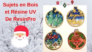 Décoration de Noël en Bois et Résine UV de ResinPro [upl. by Niro]