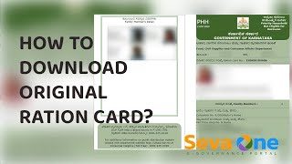 HOW TO DOWNLOAD ORIGINAL RATION CARD [upl. by Aicittel]