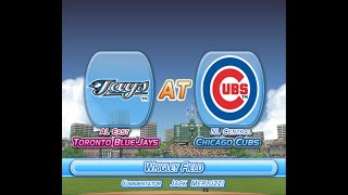 MLB Power Pros 2008 PS2 Blue Jays vs Cubs [upl. by Latsyrd]