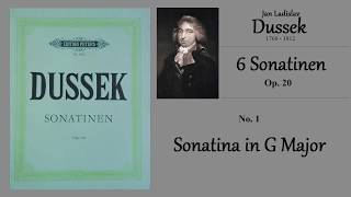 DUSSEK  op20 no1  Sonatina in G Major [upl. by Ayatal]