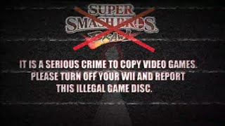 Super Smash Bros Brawl Anti Piracy Screen [upl. by Ttelrahc]